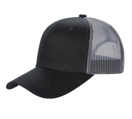 6 panel curve trucker mesh