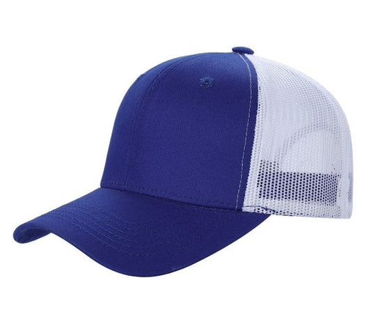 6 panel curve trucker mesh